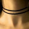 Chic Black Choker Necklaces 4 Stylish Neck Choker Jewelry Neck Chain Accessory