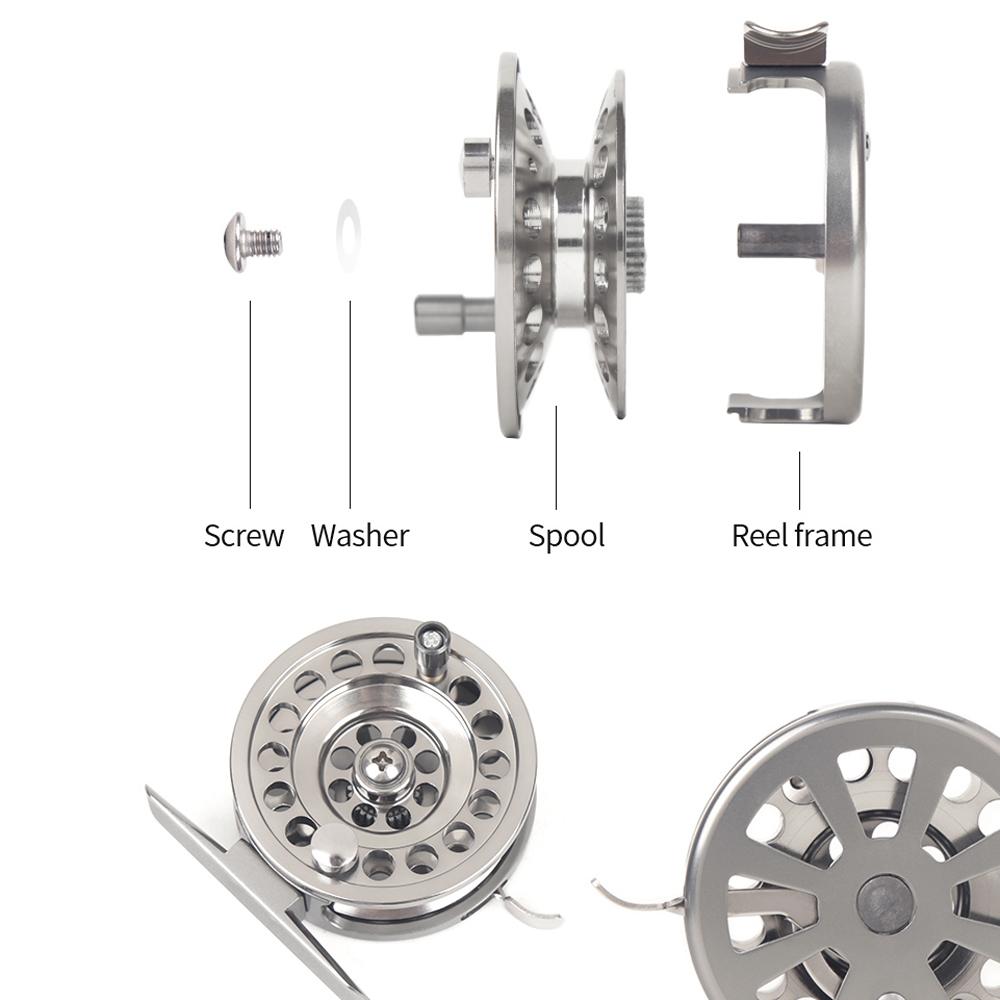 Full Aluminum Ice Fishing Reel Left/Right Handed V-shape Ice Fishing Wheel 50mm 60mm Fly Winter Fishing Reels Gear Ratio 1:1