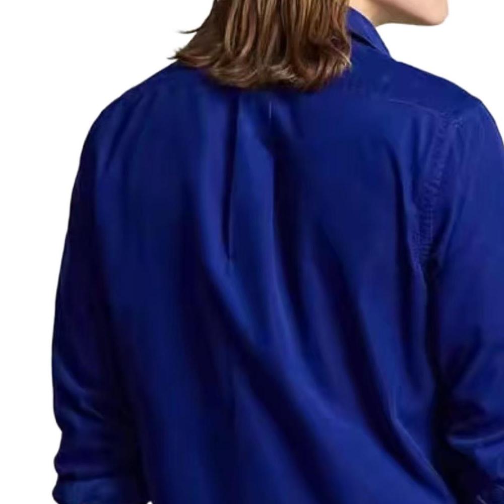 Polo Ralph Lauren Solid Color Polo Collar Long Sleeve Shirt Men shirts 710811684-034