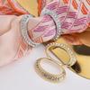 Cloak Hem Knot Buckle Ring Divine Tool Silk Scarf High-end Square