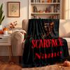 scarface Custom Flannel Blankets Soft Warm Cozy Throws for Home Decor Holiday Gifts