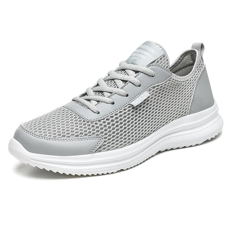 Mesh Men Shoes Lace-up Casual Shoes Men Sneakers Breathable Lightweight Footwear Summer Sport Trainers Zapatillas Hombre