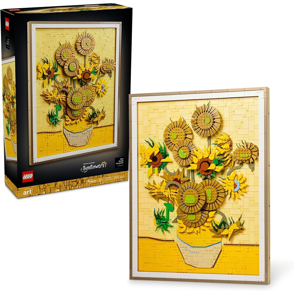 

LEGO Art Vincent van Gogh Sunflowers Building Set 31215 Decorative Toy for Home Interior