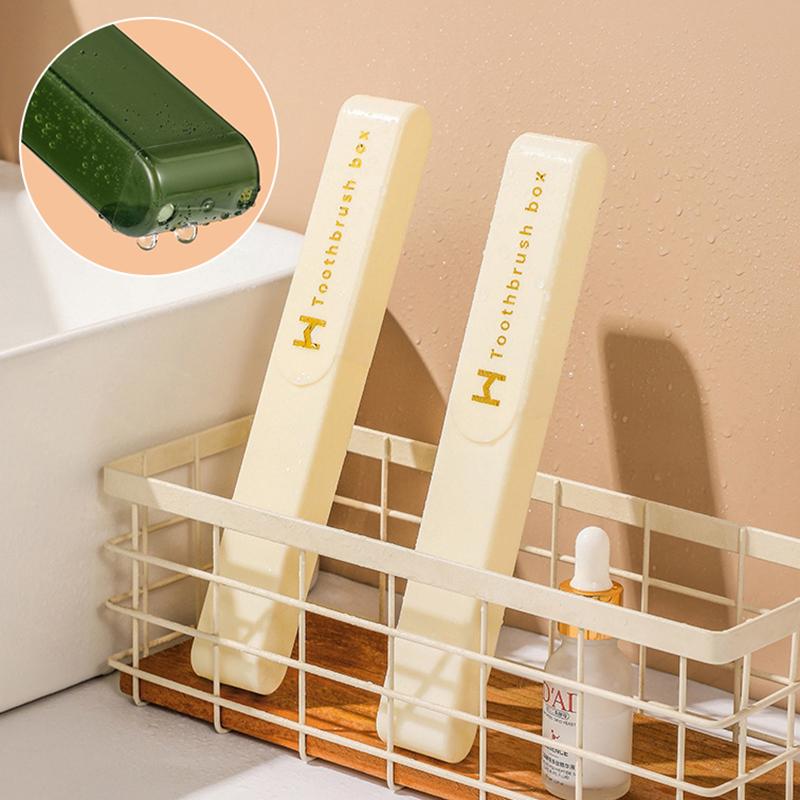 Travel Portable Toothbrush Box Storage Dust-Proof Case Bathroom Accessories Protector Toothbrush Tube Cover Travel Storage