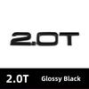 2026 Car Rear Trunk Emblem Sticker For Audi A3 A4 A5 A6 A7 A8 Q3 Q5 Q7 Original Size Quarrto Sline Emblem ABS Black Refit Accessories