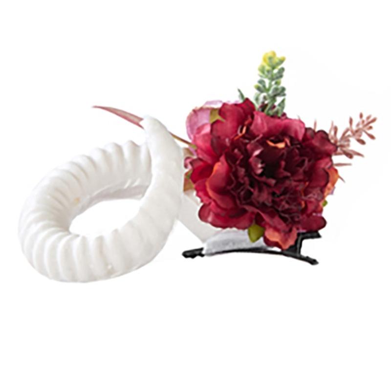 Gothische Schafshorn-Haarnadel für Halloween-Cosplay-Kostüm Unisex Leichtgewichtige Cosplay-Requisiten Harzmaterial