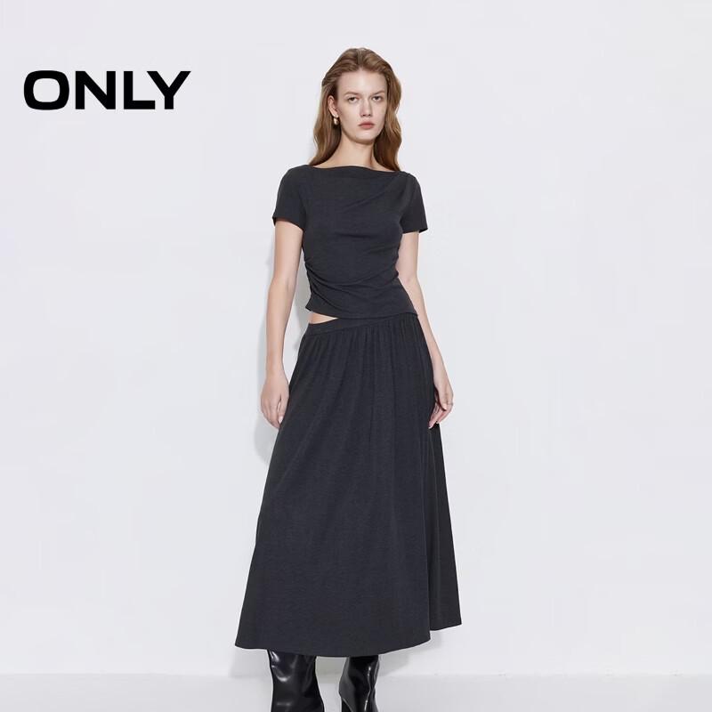 ONLY Women s 2026 Spring Irregular Pleated Slimming Long Dress M