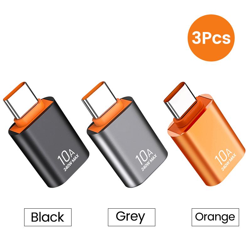 10A USB 3.0 auf Typ C Mini Schnelltransfer USB Typ C Buchse auf USB PD Adapter Geeignet für Mobilcomputer Autoladegerät Konverter