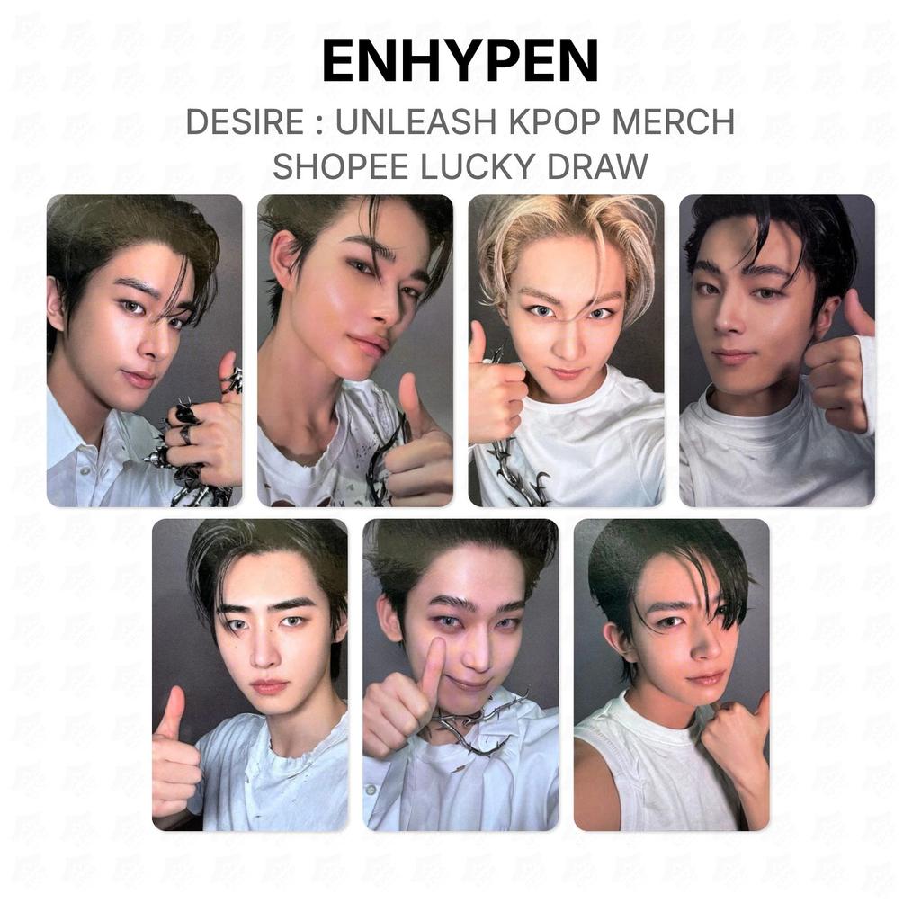 ENHYPEN DESIDERIO : SCATENA MERCH KPOP/ESTRAZIONE FORTUNATA SHOPEE Fotocard Ufficiale