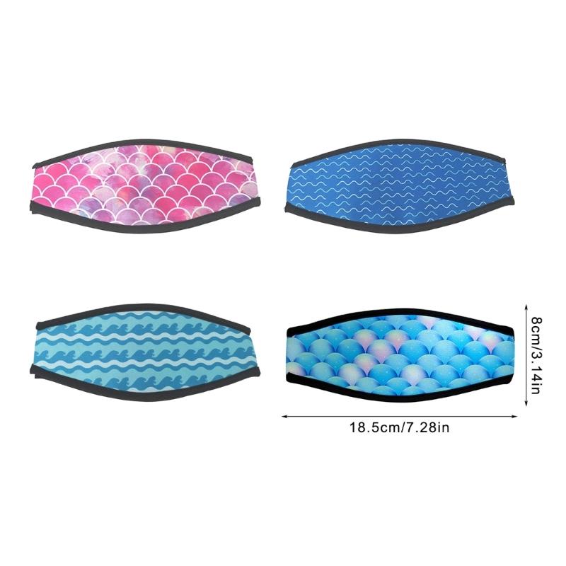 Neoprene Mask Strap Cover Snorkel Mask Head Strap Diving Hair Protector Wrap Goggles Strap for Men and Women Water Sport
