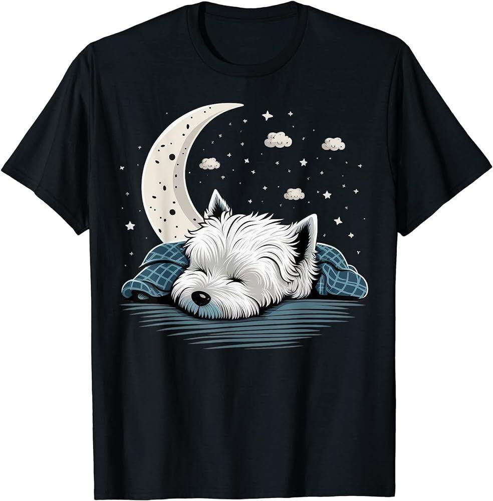 Napping Westie pajama West Highland White Terrier Sleeping T-Shirt Unisex T-Shirt XXL