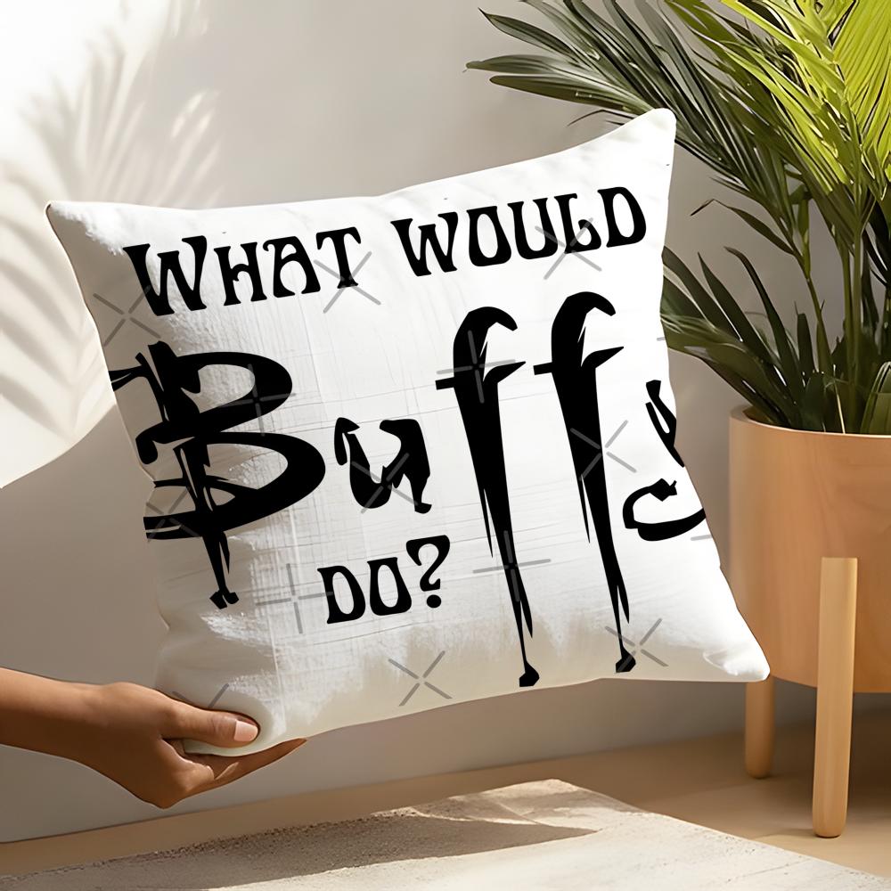 Horror Series BBuffy the Vampire Slayer Linen Cushion Covers For Decorative Sofa Home Pillows Case Car Chair Pillows Cases