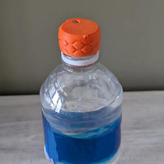 Ultra-Light Portable Wash Bottle Cap 3D Printed Reusable Standard Bottles Travel Bidet Attachment