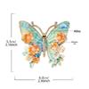 Vintage Big Flower Butterfly Brooches 5-Color Beautiful Insects Brooch For Women Fashion Colorful Animal Pins Jewelry Gifts