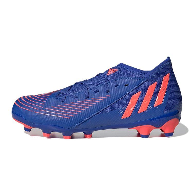 Adidas Predator Edge.3 MG Shock Absorbing Durable Low Top Soccer Shoes Kids Soccer Shoes Blue GZ2894