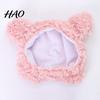 Cat Headwear Pet Headgear Cartoon Shape Super Soft Fastener Tape Non-Fading Ultra-Thick Dress Up Hat Polar Fleece Dog Winter Warm Decor Supplies Puppy