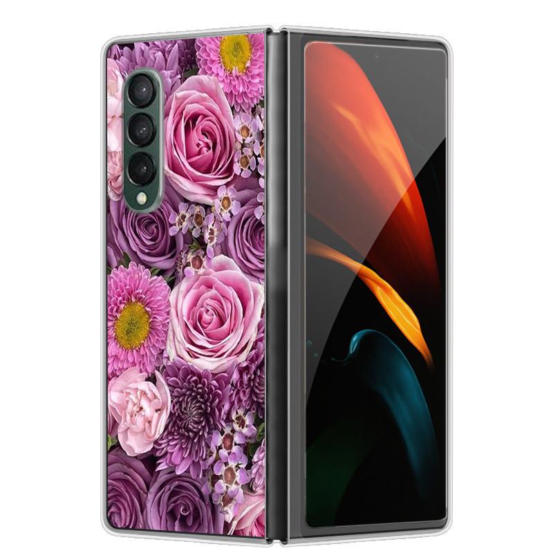 Etui na Samsunga Z Fold 5 Słodkie Modne Twarde Przezroczyste Etui na Telefon dla Samsunga Galaxy Z Fold5 5G ZFold 4 6 5G Powłoka Ochronna ZFold6