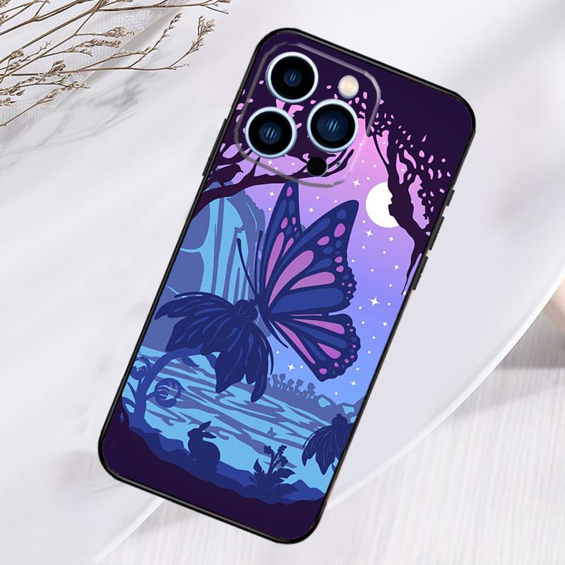 Butterfly Butterflies Phone Case For iPhone 16 Pro Max 15 14 12 11 13 17 Pro Max Plus 12 13 Mini 16e 17 Air Cover