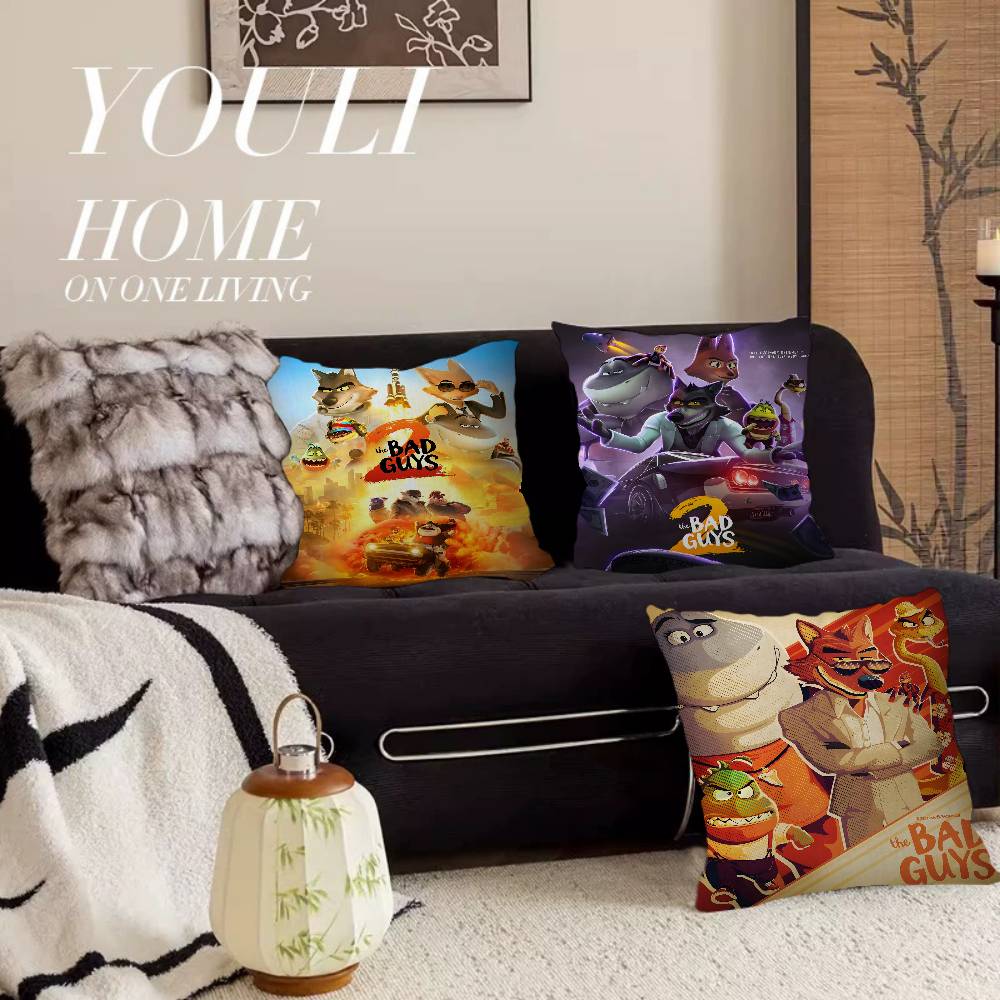 Anime The BBad Guys Pillow Anime Pillow Sofa Bed Head Pillow Cover Cushion Cover x cm Fashion
