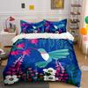 Hummingbird and Floral Design Bedding Duvet Cover Set  (1*Duvet Cover 2*Pillowcases, Without Duvet Insert)