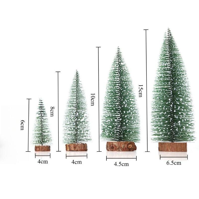 

6-15СМ Мини Рождественская Елка Палочка Белый Кедр Настольная Маленькая Рождественская Елка Декор Зимнее Снежное Украшение Елки для Вечеринки Домашней Вечеринки 6cm 1pc