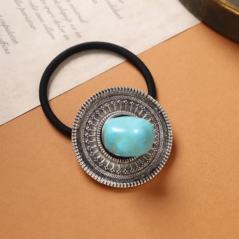 Tibetan Head Flower Hair Rope Women's Tibetan Headgear Xizang Tibetan Clothing Dance Photo Hair Accessories Tibetan Head Rope Top Accessories
