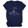  2024 summer hot-selling new fashionable versatile letter pattern printed T-shirts