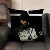 P-Partynextdoor Singer Cushion Cover Natural Linen Organic Fabric Double-Sided Printing Sofa Home Decor Gift Pillow Case