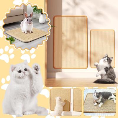 1pcs Nutural Sisal Cat Scratching Pad Mat Durable Scratch Post Board for Cat Rabbits Claw Training Protects Furniture Cats Toys
