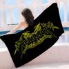 Retro Popular M-metallicaS Band Microfiber Printed Beach Towel Mountain Climbing Yoga Beach Swimming Running Absorbent Towel