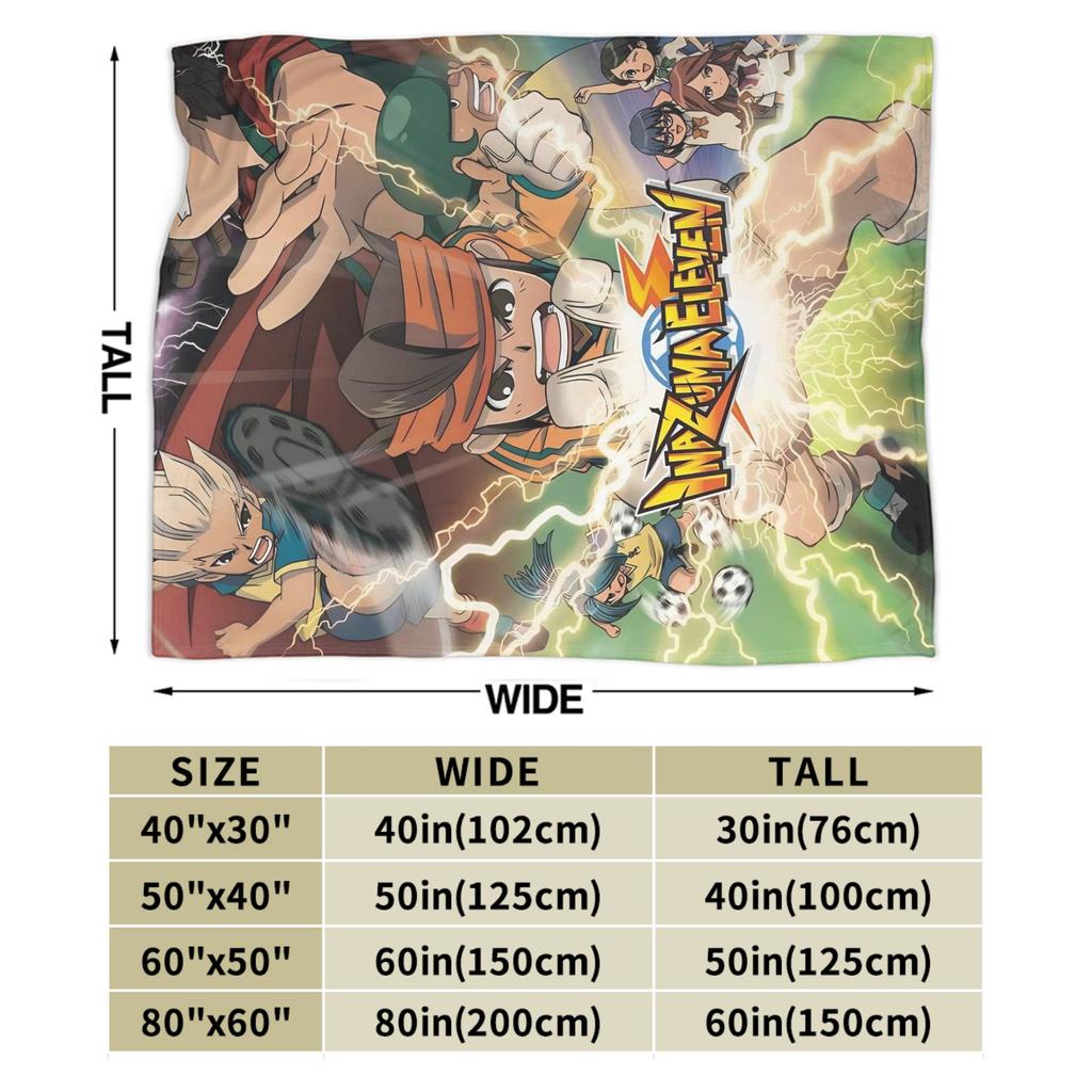 Inazuma Eleven Axel Blaz gouenji  Blanket  Flannel Throw Blanket For Living Room Super Soft Customized Quality Bedspread Gift