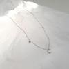 2023 Adjustable Star Moon Pendant Necklace - Japanese Korean Style Silver Choker Chain for Women