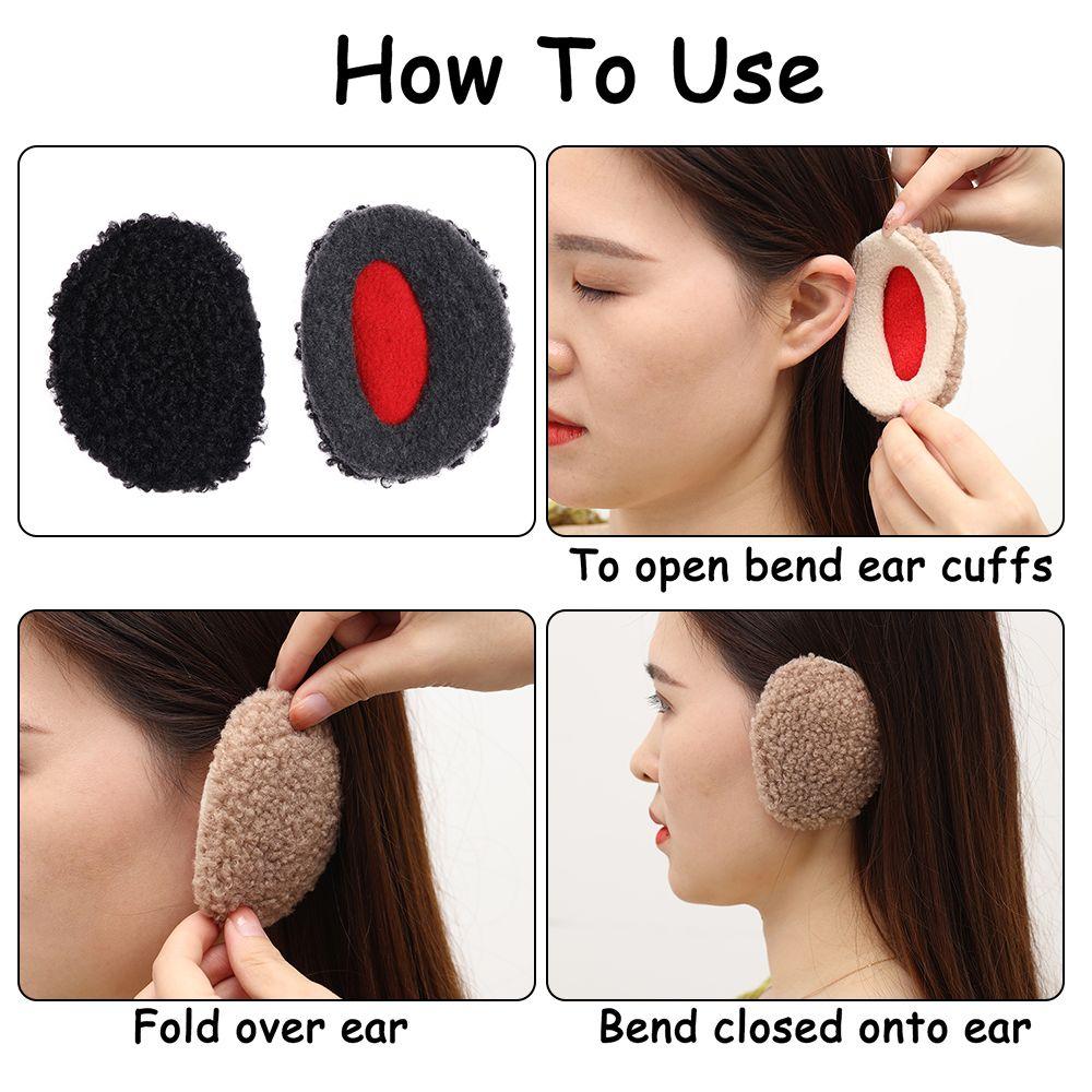 Thick Adults and Kids Warm Fleece Winter Ear Cover Ear Warmers Earmuffs Bandless Ear Muffs