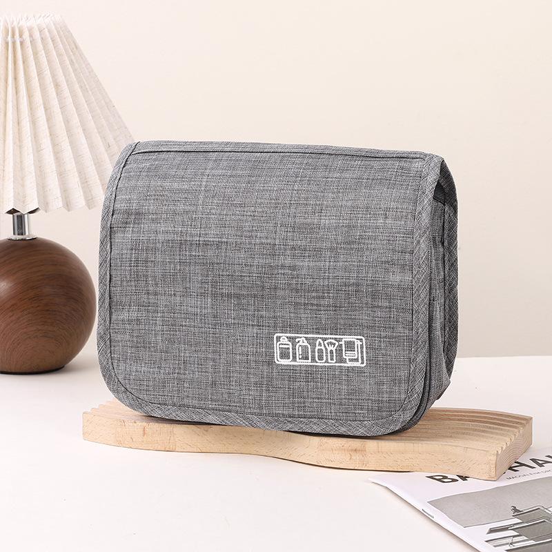 

Ткань Оксфорд, мужская деловая портативная сумка для хранения, органайзер для туалетных принадлежностей, женская косметичка, водонепроницаемая подвесная дорожная сумка для мытья 1PCS серый