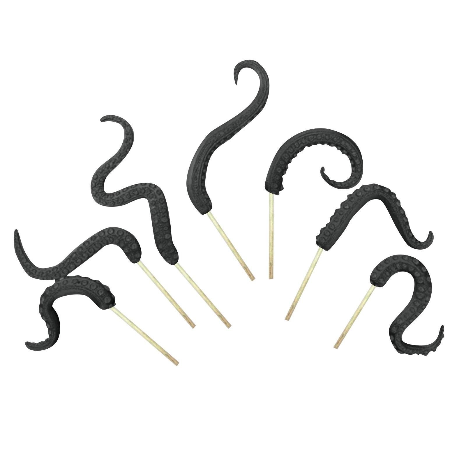 

Набор из 7 щупалец осьминога Sea Monstery, жуткая декоративная смола One Size чёрный