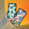 Palmlöv Telefonfodral Silikon PC+TPU För För iPhone 11 12 13 14 15 16 Plus Pro Max Skydd