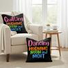 Morning Noon Cushion Cover Natural Linen Organic Fabric DoubleSided Printing Couch Pillow Covers Home Decor