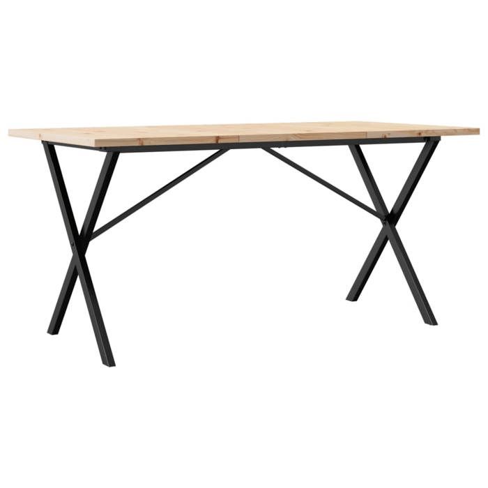 VidaXL Dining Table X-Frame, Dinner Table, Dining Table Kitchen Restaurant Interior, 140x80x75.5 Cm Pine Wood 3282764