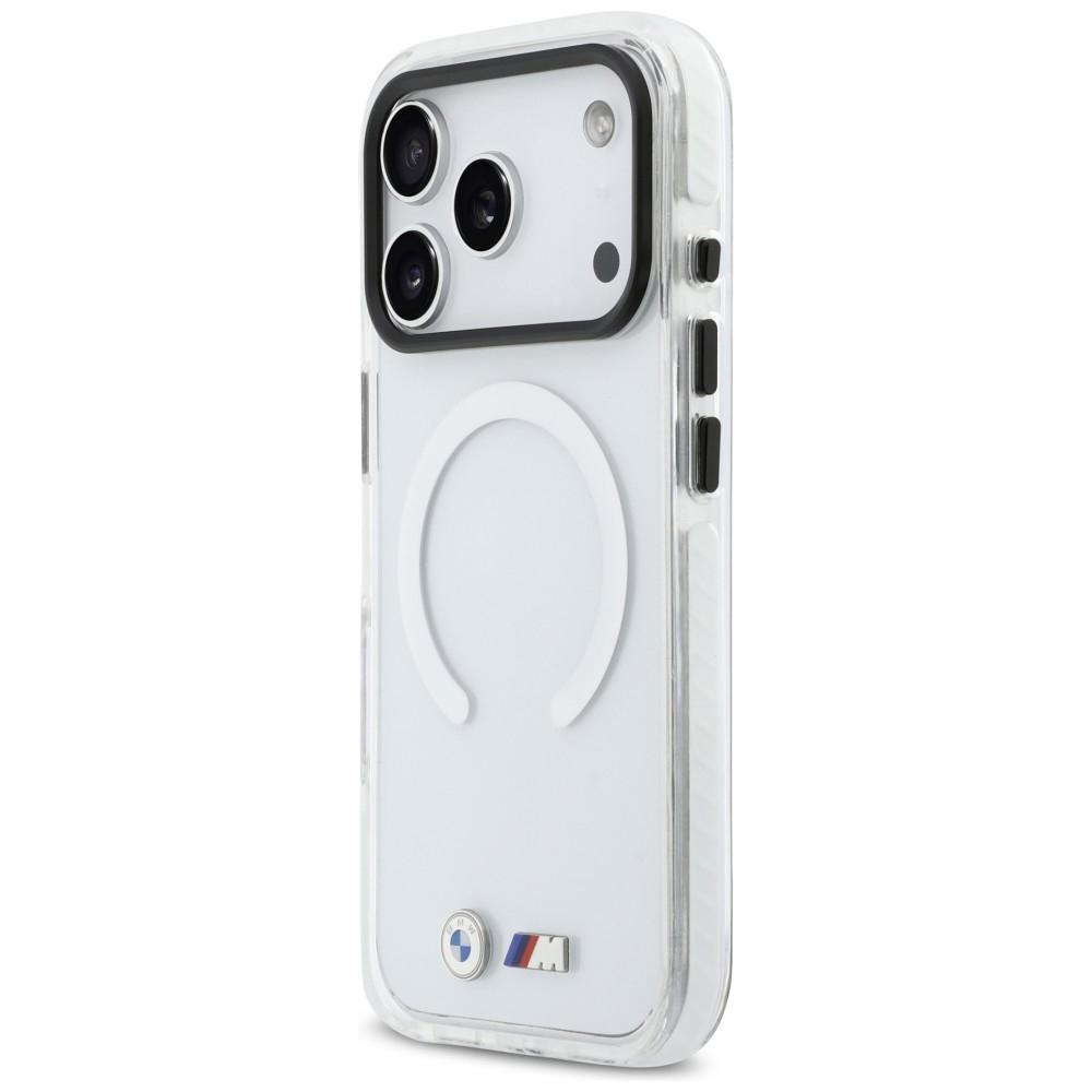 BMW M IML Shockproof Metal Logos MagSafe Case for iPhone 17 Pro Max Transparent