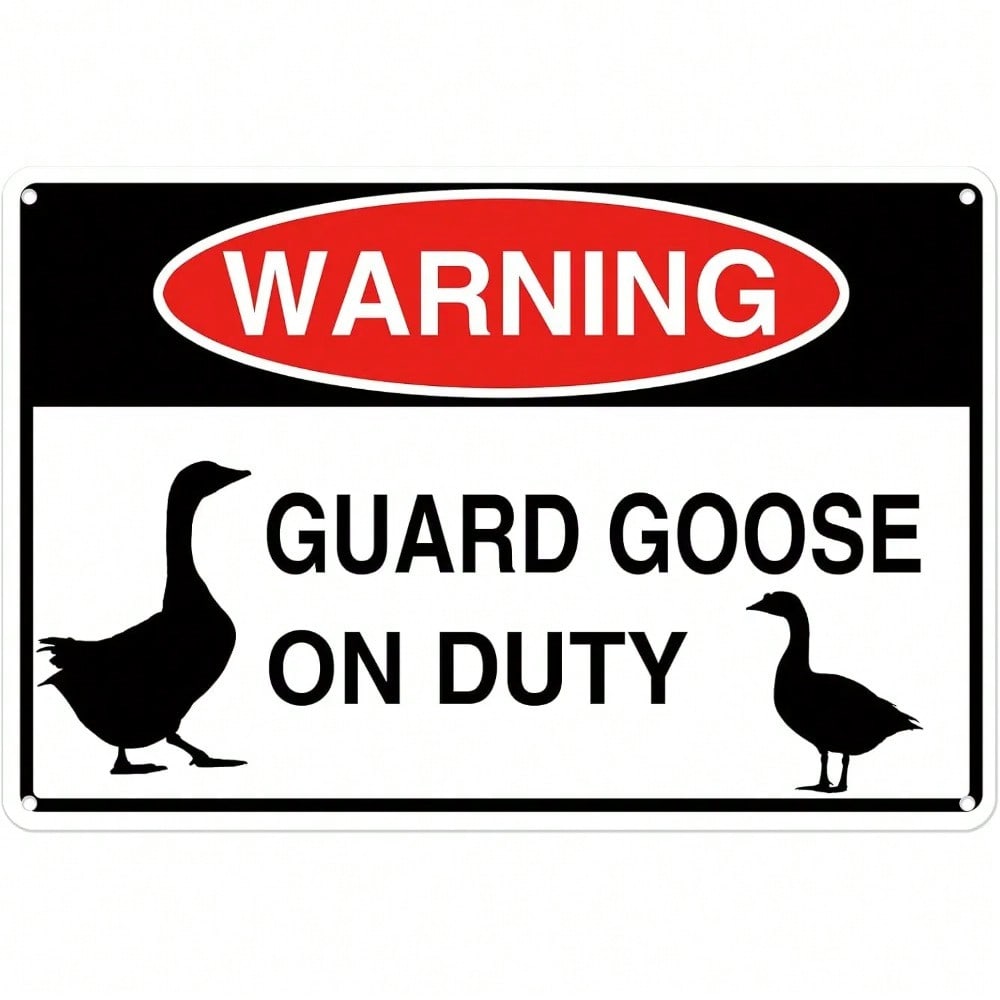 Vintage Metal Tin Sign Guard Goose Wall Art Home Bar Garage Decor Rustic Farmhouse 20x30 разноцветный