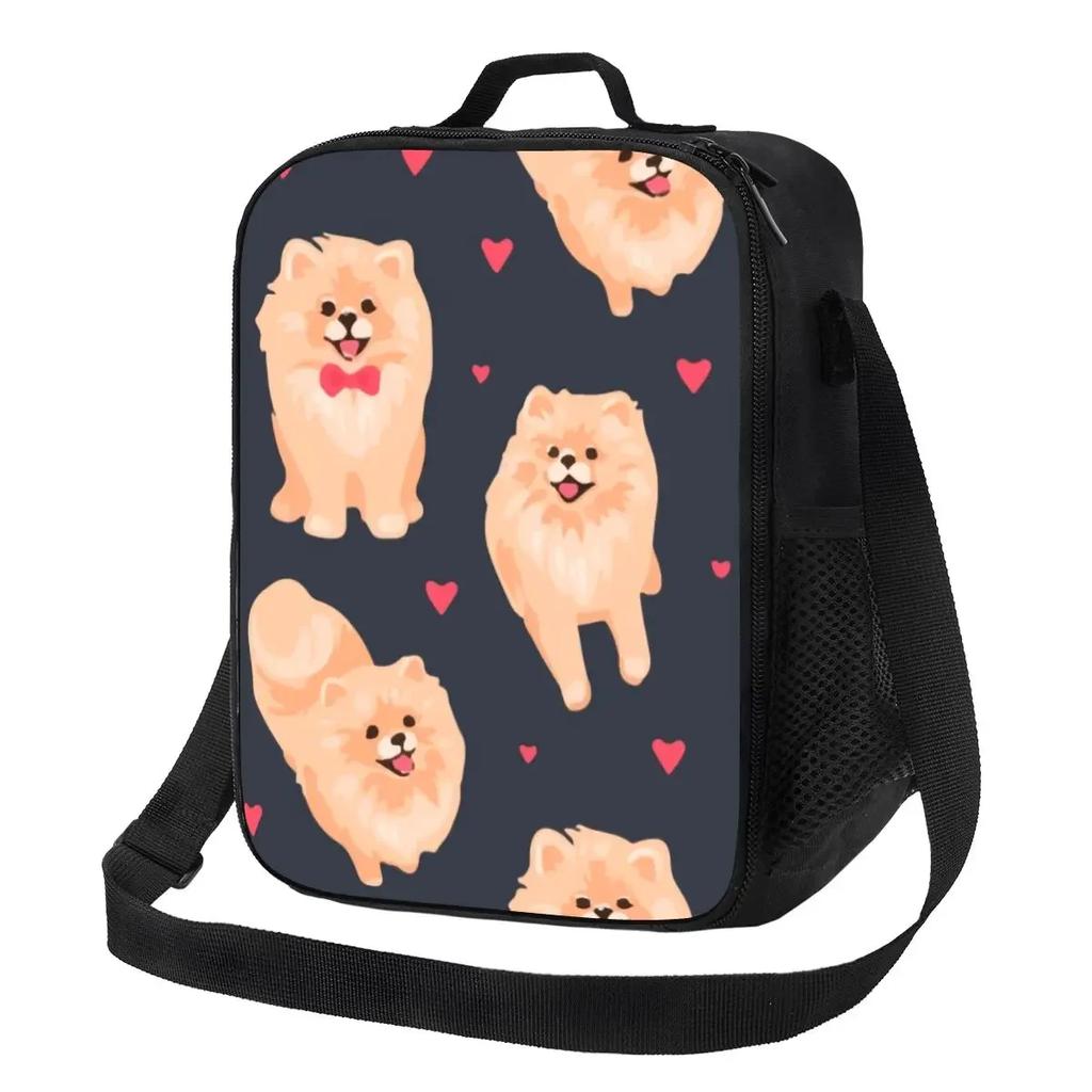 Japanese Spitz Dog Insulated Lunch Bag for Work School Pet Puppy Waterproof Cooler Thermal Bento Box Women Kids