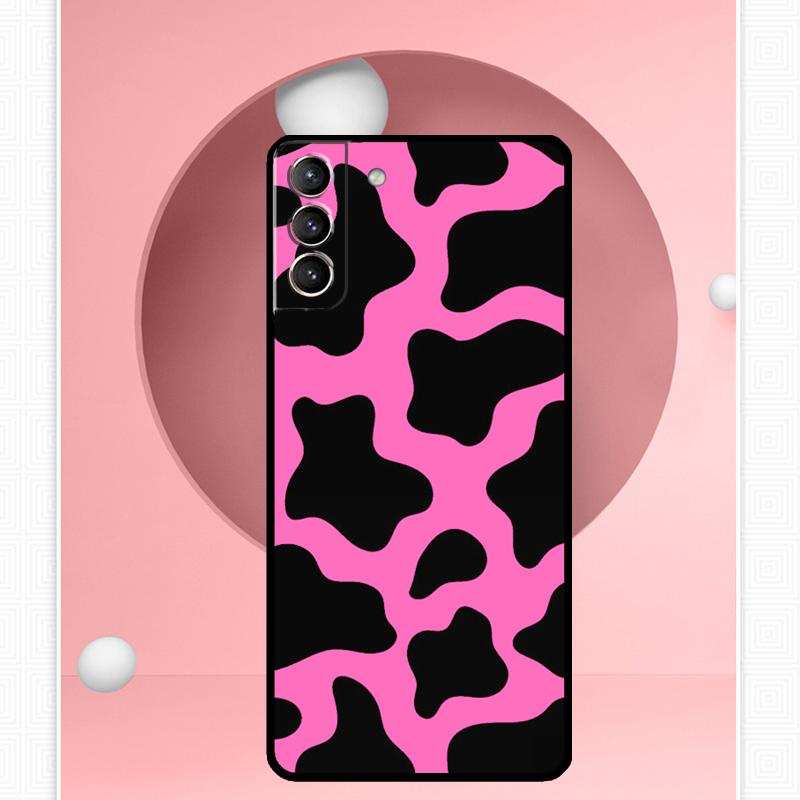 Cow Print Case For Samsung Galaxy S24 S23 Ultra S22 S20 FE S21 FE Note 10 20 S8 S9 S10 Plus Cover