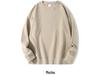 Unisex Heavyweight Cotton Sweatshirt, 300g, Long-Sleeve, Round Neck, Plus Velvet, Solid Color.