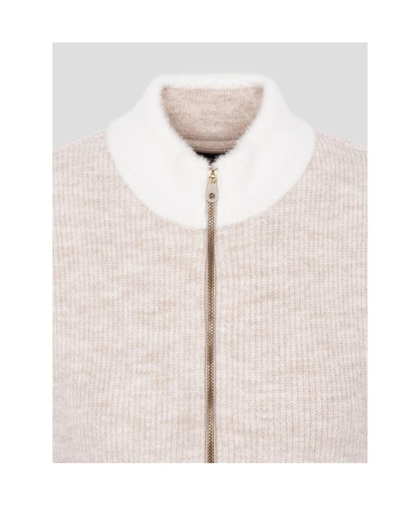 Beanpole Golf Women'S Windproof Full-Zip Vest - Beige
