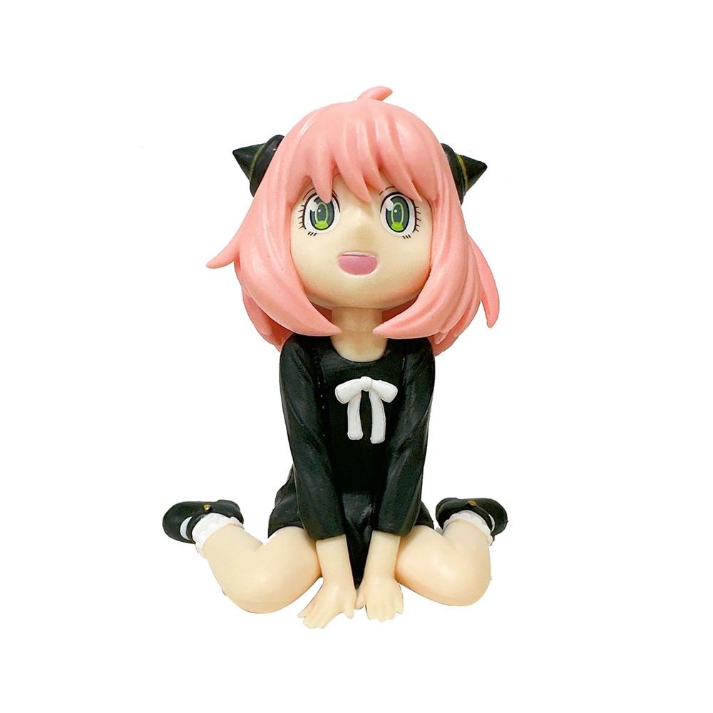 9CM Anime Spy × Family Anya Forger Figure Noodle Stopper Figure Model Toy Doll Aciton Figure PVC Desktop Car Decorations