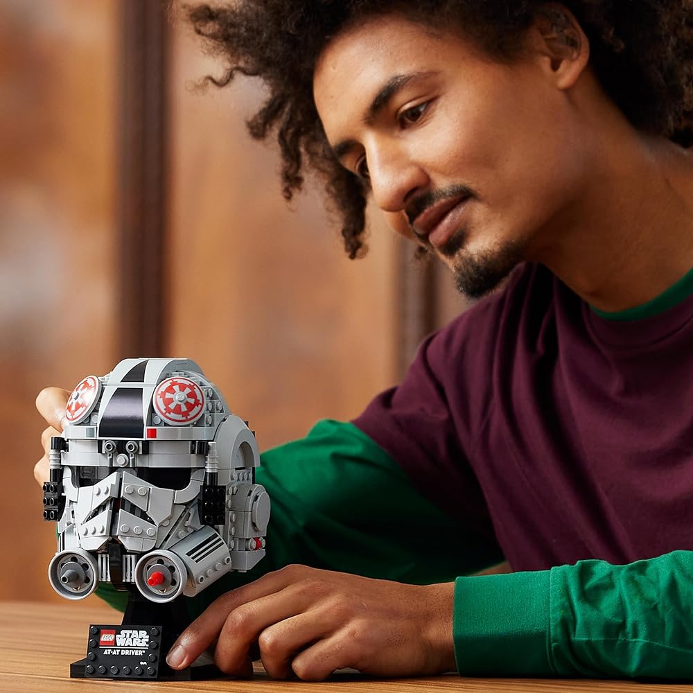 LEGO Star Wars AT-AT Driver Helmet Toy Building Block Set for Men and Women