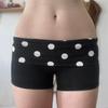 Y2K Summer Personalized Retro Polka Dot Contrasting Casual Shorts