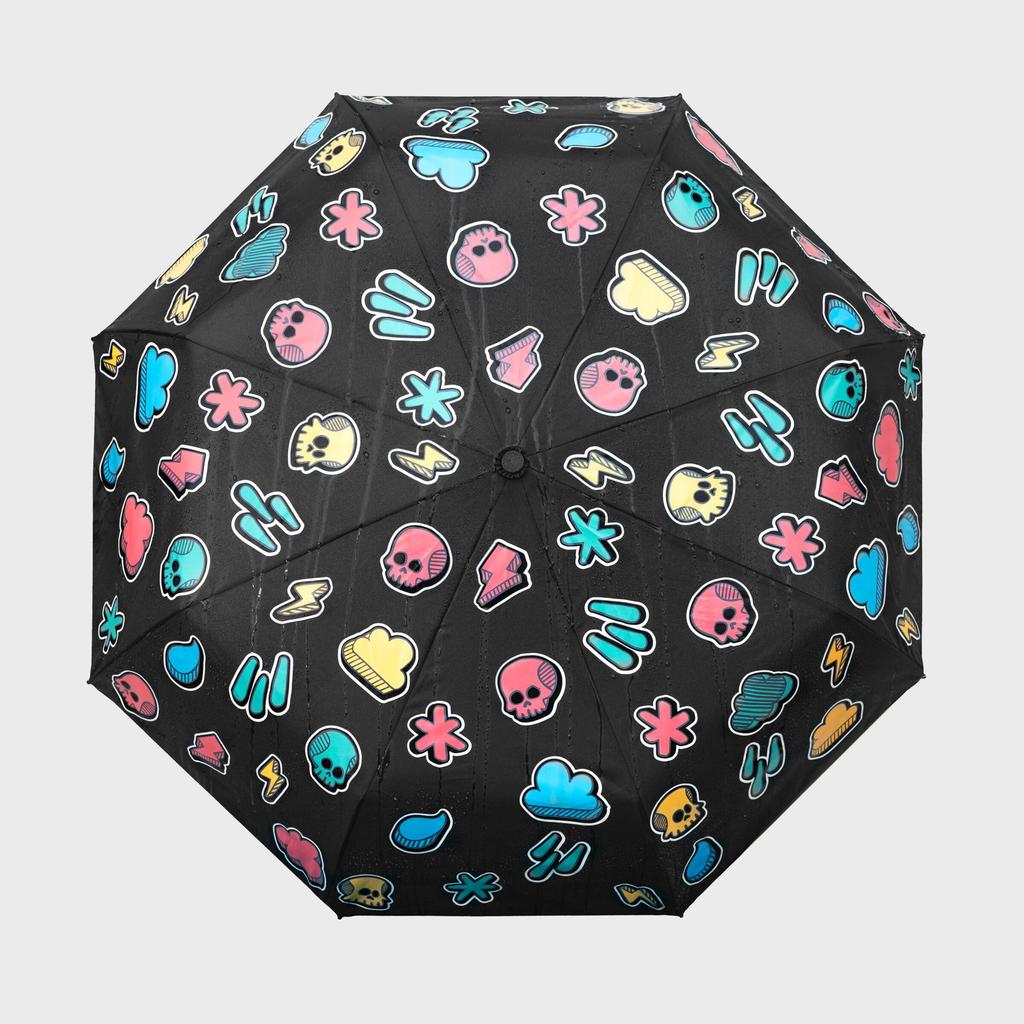 SUCK UK Color Change Folding Umbrella Illustration