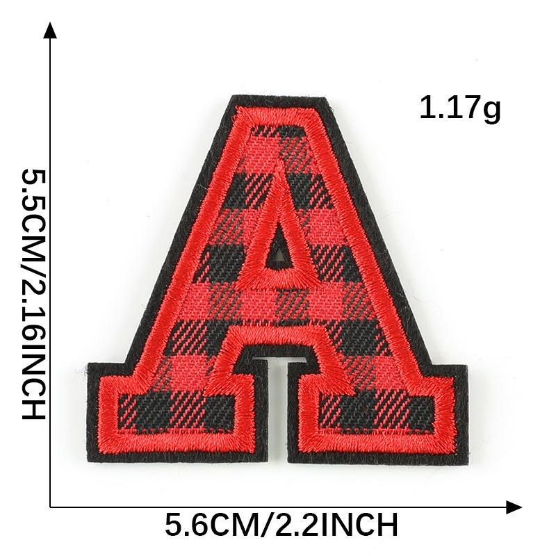 Computer Embroidery Label Cloth Embroidery English Alphabet Embroidery Badge Sticker Clothing Accessories Hat Accessories Patch Cloth Sticker