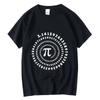 2025 Men's High Quality 100_ Cotton Funny Pi Design Print Summer Loose O-neck Men Tshirt Short Sleeve T-shirt Male Tees Tops